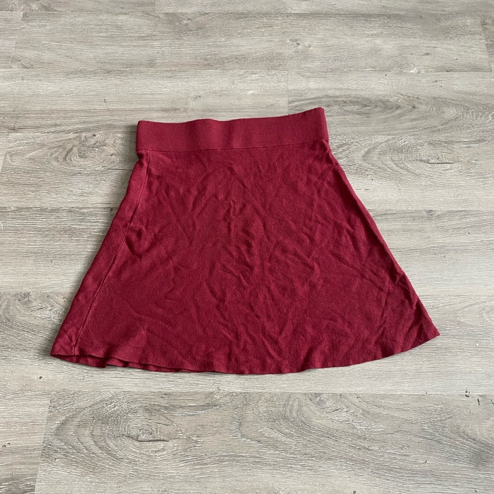 Loft red skirt
